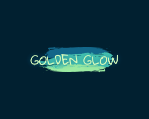 Playful Paint Glow Business logo design