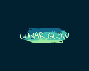 Playful Paint Glow Business logo design