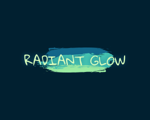 Playful Paint Glow Business logo design