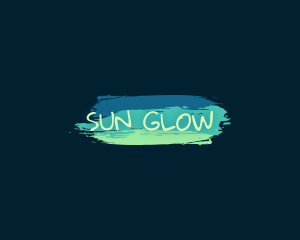 Playful Paint Glow Business logo design