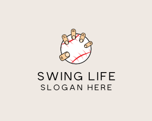 Baseball Slugger Sports Team  logo design