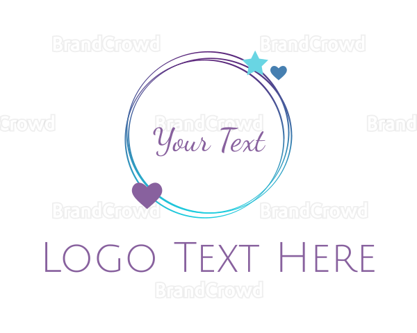 Romantic Blue Circle Logo