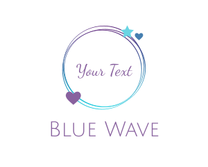 Romantic Blue Circle logo design