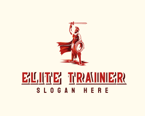 Spartan Warrior Gladiator logo design