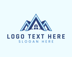 Contractor - Residential House Roof logo design