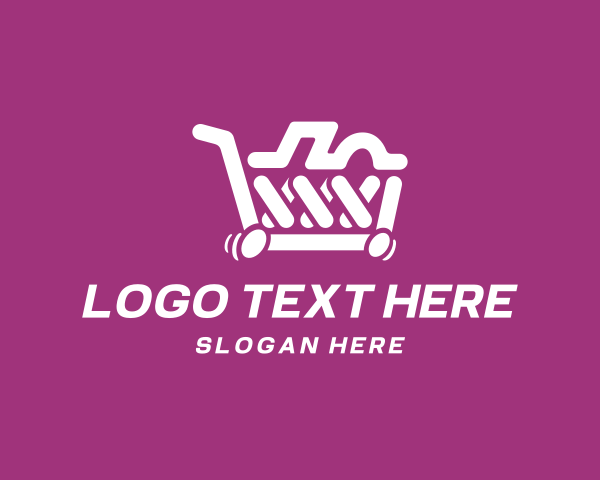 Buy - Grocery Shop Cart logo design