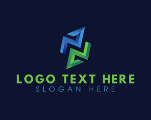 Tech - Media Technology Letter N logo design