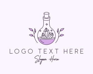 Stalagmite - Precious Stone Potion logo design