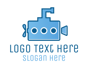 Submarine - Submarine Video Camera logo design