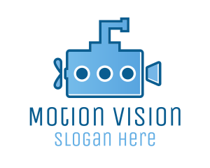 Video - Submarine Video Camera logo design