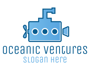 Submarine Video Camera logo design