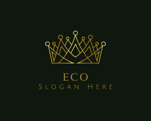 Golden Luxury Crown Logo