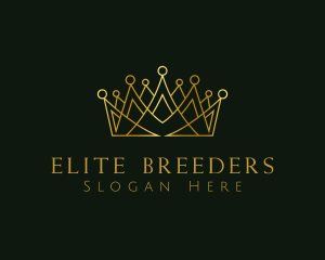 Golden Luxury Crown logo design