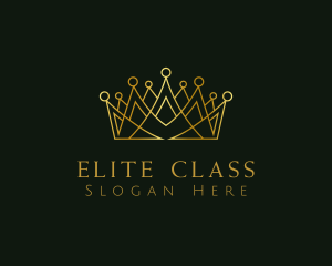 Golden Luxury Crown logo design