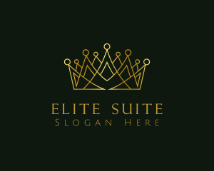 Golden Luxury Crown logo design