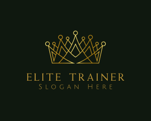 Golden Luxury Crown logo design