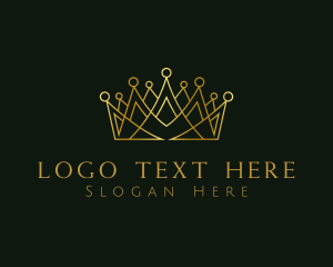 Golden Luxury Crown Logo