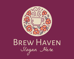 Coffeehouse - Floral Coffee Cafe logo design