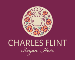 Restaurant - Floral Coffee Cafe logo design