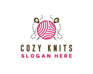 Knitting Needle Tailoring logo design