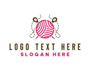 Knitting Needle Tailoring Logo