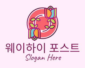 Colorful Flowers Spa logo design