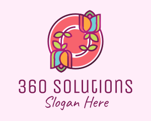 Colorful Flowers Spa logo design