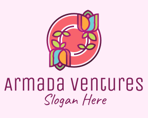 Colorful Flowers Spa logo design