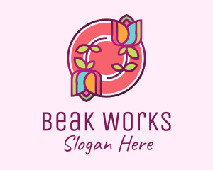 Colorful Flowers Spa logo design