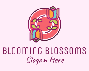 Blooming - Colorful Flowers Spa logo design