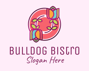 Colorful Flowers Spa logo design