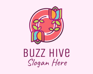 Colorful Flowers Spa logo design