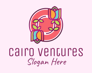 Colorful Flowers Spa logo design