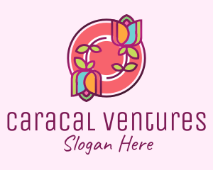 Colorful Flowers Spa logo design