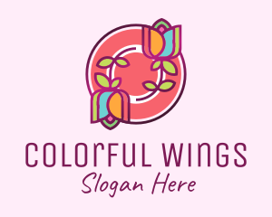 Colorful Flowers Spa logo design