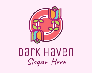 Colorful Flowers Spa logo design