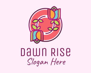 Colorful Flowers Spa logo design