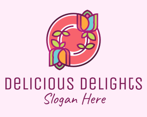 Colorful Flowers Spa logo design