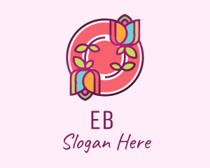 Flowering - Colorful Flowers Spa logo design