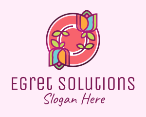 Colorful Flowers Spa logo design