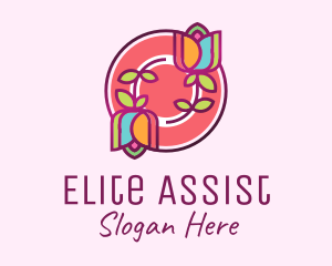 Colorful Flowers Spa logo design