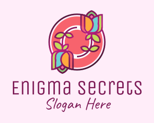 Colorful Flowers Spa logo design