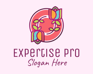 Colorful Flowers Spa logo design