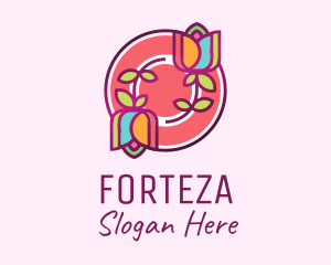 Colorful Flowers Spa logo design