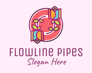 Colorful Flowers Spa logo design