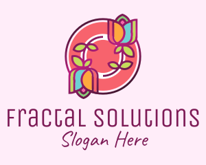 Colorful Flowers Spa logo design