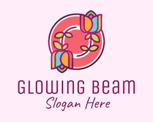 Colorful Flowers Spa logo design