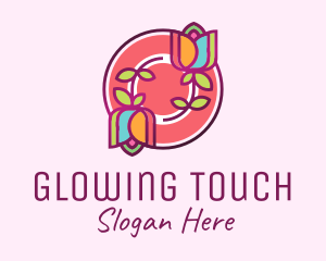 Colorful Flowers Spa logo design