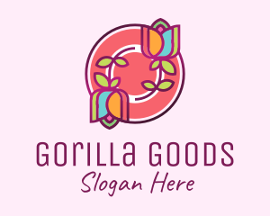 Colorful Flowers Spa logo design