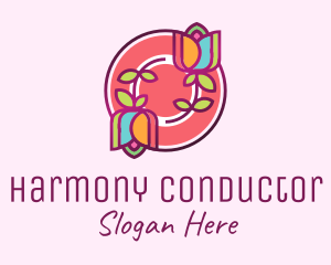 Colorful Flowers Spa logo design